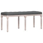 vidaXL Banc Gris foncé 110x40x49 cm Tissu