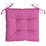 vidaXL Coussins de chaise lot de 6 rose 50x50x7 cm tissu oxford