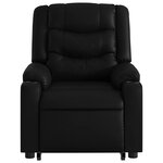 vidaXL Fauteuil inclinable électrique noir similicuir