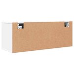 vidaXL Armoire à chaussures murale Blanc 100x35x38cm Bois d'ingénierie
