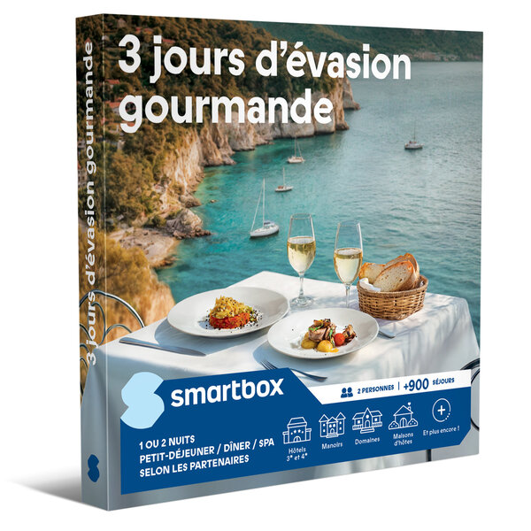 SMARTBOX - Coffret Cadeau 3 jours d'évasion gourmande - Séjour