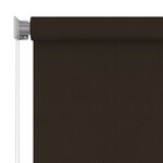 vidaXL Store roulant d'extérieur 400x140 cm Marron PEHD