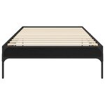 vidaXL Cadre de lit Chêne noir 80 x 200 cm Bois d'ingénierie