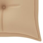 vidaXL Banc Batavia avec coussin beige 150 cm Bois de teck massif
