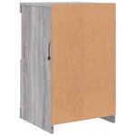 vidaXL Armoire latérale et lumières LED sonoma gris bois d'ingénierie