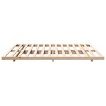 vidaXL Cadre de lit surélevé Marron 180 x 220 cm Bois massif en pin