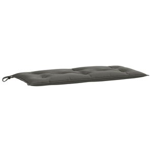 vidaXL Coussin de banc de jardin gris foncé mélangé 100x50x7 cm tissu