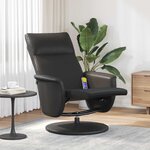 vidaXL Fauteuil de massage inclinable Noir 71 x 90 x 105 cm