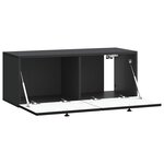 vidaXL Meuble TV mural Noir 78 5 x 31 x 30 cm Bois d'ingénierie