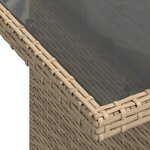 vidaXL Salon de jardin avec coussins 10 Pièces beige résine tressée