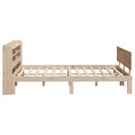 vidaXL Cadre de lit avec tête de lit 135x190 cm bois de pin massif