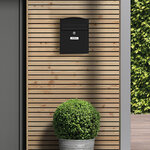 Boîte aux Lettres en Acier  Compact E5734  Anti-pluie  Noir