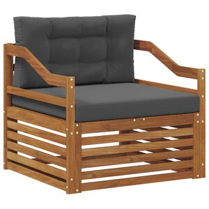 vidaXL Ensemble de canapés d'extérieur Bois d'Acacia Massif Naturel