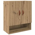 vidaXL Meuble mural chêne artisanal 60 x 31 x 70 cm Bois d'ingénierie