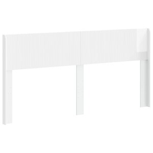 vidaXL Tête de lit Blanc brillant PB