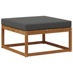 vidaXL Pouf d'Extérieur Bois d'Acacia Massif Naturel