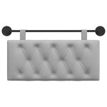 vidaXL Tête de lit suspendue Gris nuage Tissu