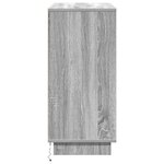vidaXL Buffet avec LED Gris Sonoma 71x34 5x75 cm en bois d'ingénierie