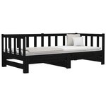 vidaXL Lit coulissant 2x(90x190) cm Bois de pin massif
