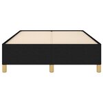 vidaXL Cadre de lit noir 120x190 cm tissu