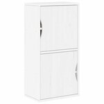 vidaXL Armoire latérale ODDA blanc 40x24x79 cm bois massif pin