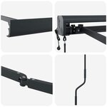 Auvent Anthracite 3 5 x 2 5 m Métal