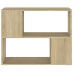 vidaXL Meuble TV Chêne sonoma 80x24x63 cm Bois d'ingénierie