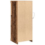 Buffet vidaXL avec éclairage LED Bois vieilli 41x37x100 cm