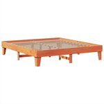 vidaXL Cadre de lit sans matelas cire marron 180x200cm bois pin massif