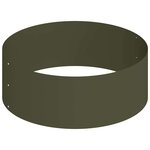 vidaXL Ensemble Jardinière Vert Olive En Acier