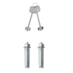 vidaXL Coffre-fort avec verrouillage Gris 17 x 23 x 17 cm Acier