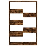 vidaXL Cloison de séparation chêne fumé 100x33x155 5cm bois ingénierie