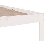 vidaXL Cadre de lit sans matelas blanc bois massif 150x200 cm