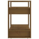 vidaXL Bibliothèque/Cloison Marron miel 60x35x57 cm Bois massif