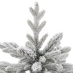 vidaXL Sapin de Noël artificiel à charnières avec neige floquée 120 cm