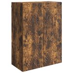 vidaXL Armoire Murale 66 x 34 5 x 90 cm Bois d'ingénierie Chêne fumé