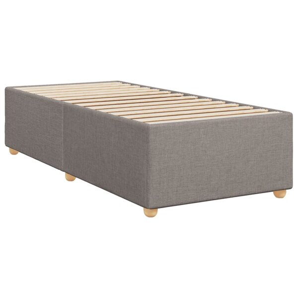 vidaXL Cadre de lit Taupe 100x200 cm Tissu