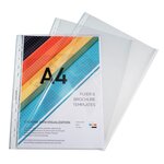 Sachet De 10 Pochettes Perforées Ouverture Haut Et Côté - Polypropylène Lisse 6/100e - A4 - Cristal - X 10 - Exacompta