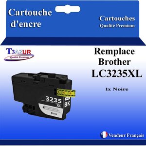 T3AZUR- Cartouche compatible avec Brother LC3235 XL Noire pour Brother DCP-J1100DW MFC-J1300DW
