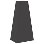 vidaXL Brasero Noir 50x35x100 cm Acier