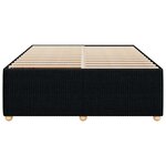 vidaXL Cadre de lit sans matelas noir 140x190 cm tissu