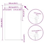 vidaXL Store enrouleur occultant café 100x230cm largeur du tissu