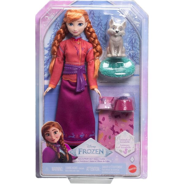 Mattel JFG17 - Disney - La reine des neiges - Coffret Anna et le Louveteau