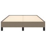 vidaXL Cadre de lit sans matelas taupe 120x190 cm tissu