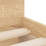 vidaXL Cadre de lit avec tiroirs sans matelas chêne sonoma 100x200 cm