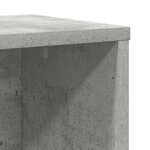 vidaXL Bibliothèque gris béton 60x24x101 5 cm bois d'ingénierie