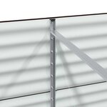 vidaXL Lit surélevé Marron 400 x 80 x 81 cm Acier