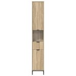 vidaXL Meuble de salle de bain haut Chêne sonoma 31.5 x 33 x 190 cm