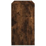 vidaXL Buffet avec lumières LED chêne fumé 60 5x37x67 cm