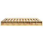 vidaXL Cadre de lit sans matelas 160x200 cm bois massif de chêne